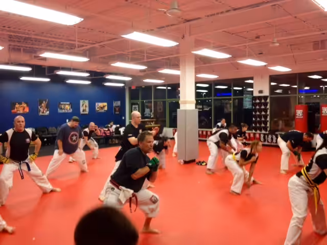 Kickboxing training at Tiger Schulmann's