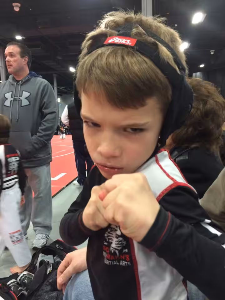 Tiger Schulmann's Martial Arts Boy in Punching Pose