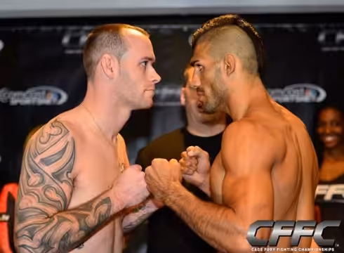 Two MMA fighters Face to Face on CFFC event