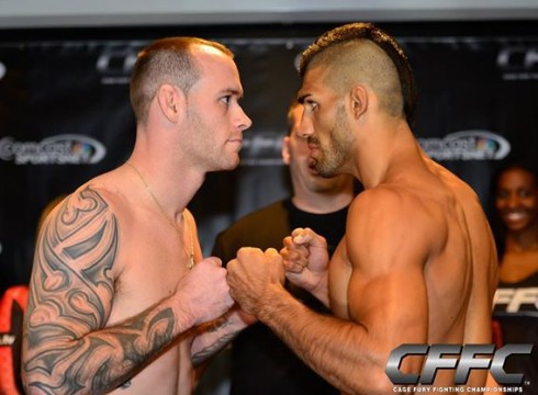 Two MMA fighters Face to Face on CFFC event