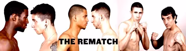 The Rematch Banner with fighters posing