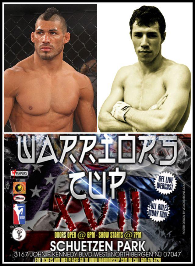 Two MMA fighters Warriors Cup Poster in Schuetzen park