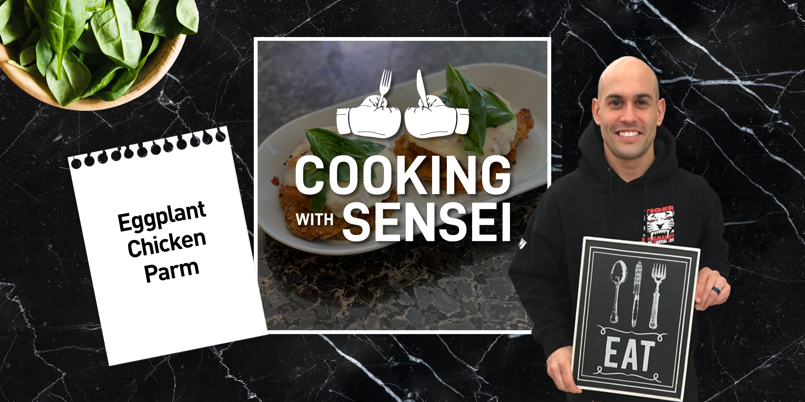 Cooking With Sensei – Eggplant Chicken Parm