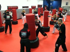 Kickboxing teaches real self-defense while giving a great workout.