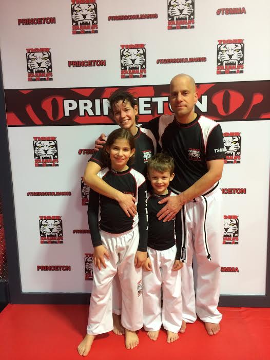 McCord family after night of kickboxing