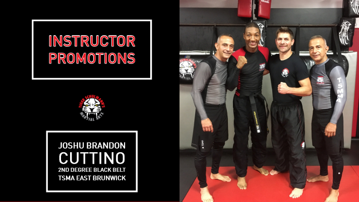 Sensei Brandon Cuttino Promotion at Tiger Schulmann's Martial Arts gym