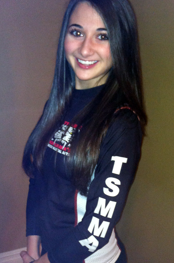 Sarah Schulmann in black TSMA shirt
