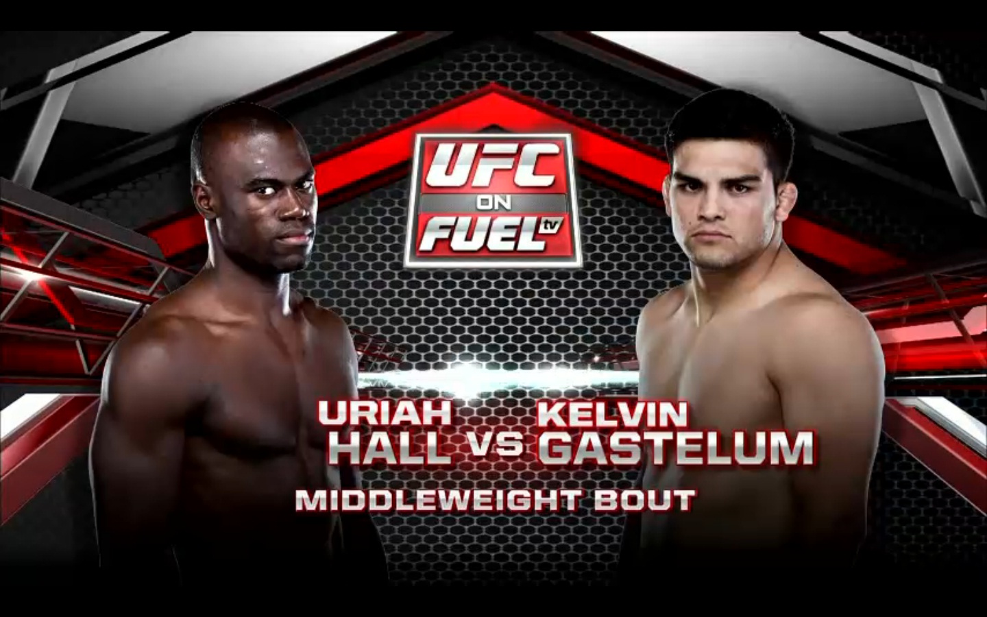 MMA fight Uriah Hall vs Kelvin Gastelum poster