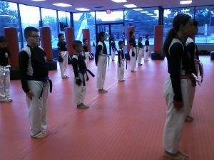 Karate students learn to block out distractions