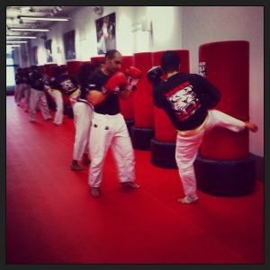 Kickboxing for workplace professionals taught by Kickboxing professionals!