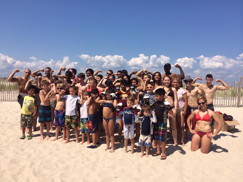 Tiger Schulmann's Adult and kids Fighters on the Beach