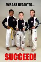Karate kids with confidence and self-discipline