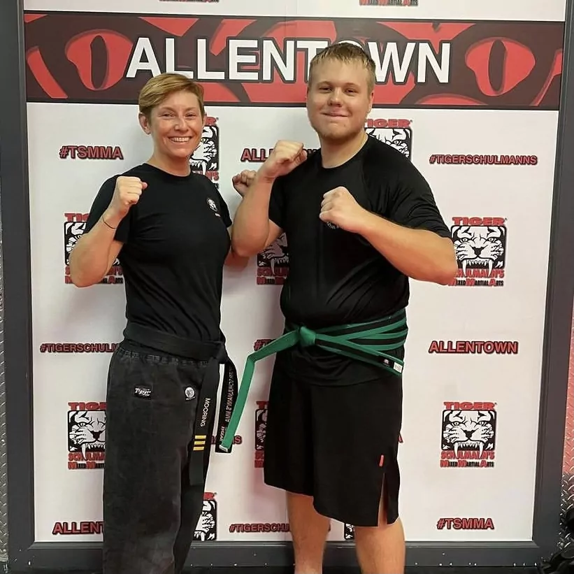 A woman and a man martial arts fighters in Allentown