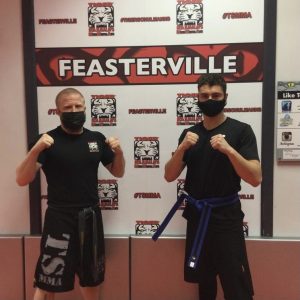 Two UFC fighters at Tiger Schulmann's in Feasterville