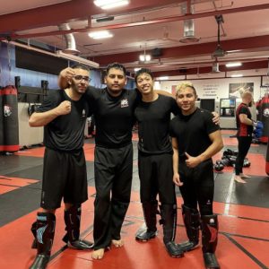Four MMA fighters at Tiger Schulmann's Hauppauge