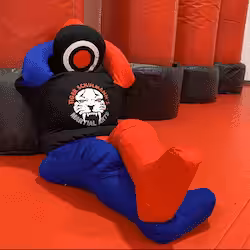 Martial arts practice dummy at Tiger Sculmann's Rockville
