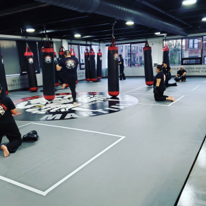 Adults MMA training at Tiger Schulmann's Jackson Heights