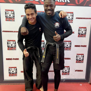 Two martial arts fighters at Tiger Schulmann's Rego Park