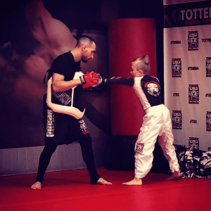 A boy and his instructor training at Tiger Schulmann's Tottenville