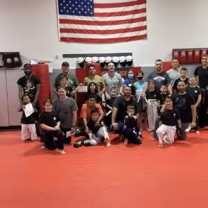 Kids with their parents at Tiger Schulmann's in Wayne