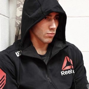 UFC fighter in black hoodie in Paramus