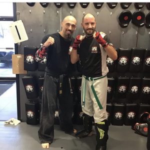 Two martial arts fighters at Tiger Schulmann's in Princeton